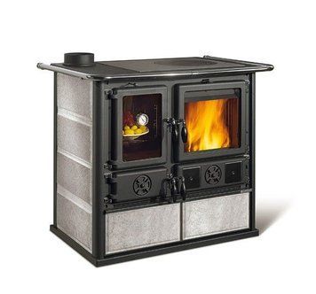 Кухонная печь на дровах La Nordica ROSA SX REVERSE 8.8 кВт с духовкой (натуральный камень) 7015062 фото