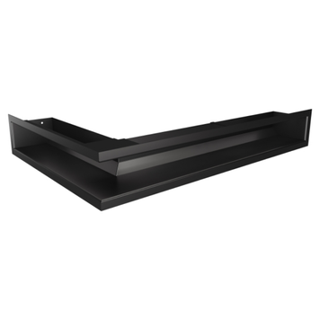 Кутова вентиляційна решітка для каміна SAVEN Loft Angle 90х600х400 права (чорний) Loft/NP/9/60/40/Bl фото