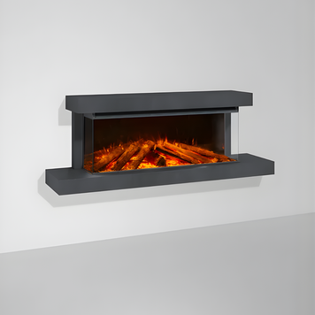 Трехсторонний электрокамин La Nordica LUMEN 1200 с обогревом (с рамкой ANTHRACITE) 3005741 ANTHRACITE фото