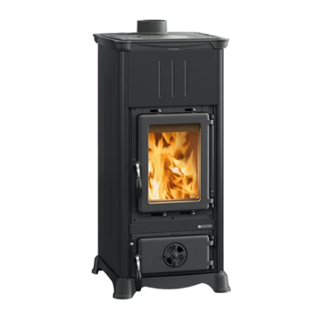 Чугунная печь-камин La Nordica EMILIANA STEEL 6,5 кВт с конфоркой на дровах 3009230 фото