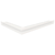 Кутова вентиляційна решітка для каміна SAVEN Loft Angle 60х800х600 права (білий) Loft/NP/6/80/60/W фото