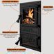 Чугунная дверца Iron Fire Fiona 305х510 мм для печи/барбекю с огнеупорным стеклом Robax 1132 фото 5