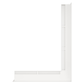 Кутова вентиляційна решітка для каміна SAVEN Loft Angle 60х800х600 права (білий) Loft/NP/6/80/60/W фото 2