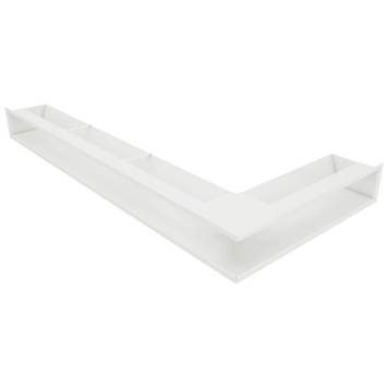 Кутова вентиляційна решітка для каміна SAVEN Loft Angle 95х450х950 ліва (білий) LOFT/NL/9,5/45/95/W фото