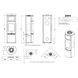 Стальная печь-камин Heta Scan-Line 900B side windows с духовкой 6,8 кВт на дровах (Limestone top Glass door) 8059-022354/KON9190/KON0190 фото 6