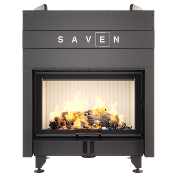 Сталева камінна топка SAVEN Energy Up 80&times;50 17 кВт ECO з гільйотиною&nbsp; SE/80/50/UP фото