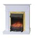 Камінокомплект IDaMebel Margo Royal Flame Fobos Gold з обігрівом (білий)