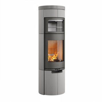 Сталева піч-камін Heta Scan-Line 920B з духовкою 6,8 кВт на дровах (Greywood) 8059-028565/KON2202 фото