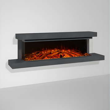 Трехсторонний электрокамин La Nordica LUMEN 1600 с обогревом (с рамкой ANTHRACITE) 3005742 ANTHRACITE фото