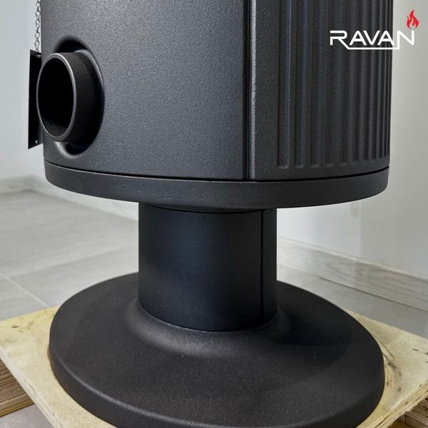 Чавунна піч камін Ravan Auron 12 кВт на дровах 5296 фото