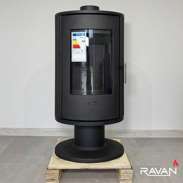 Чавунна піч камін Ravan Auron 12 кВт на дровах 5296 фото