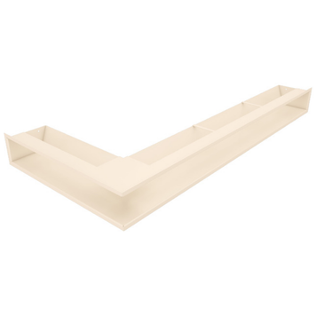 Кутова вентиляційна решітка для каміна SAVEN Loft Angle 95х950х450 права (кремовий) LOFT/NP/9,5/95/45/С фото