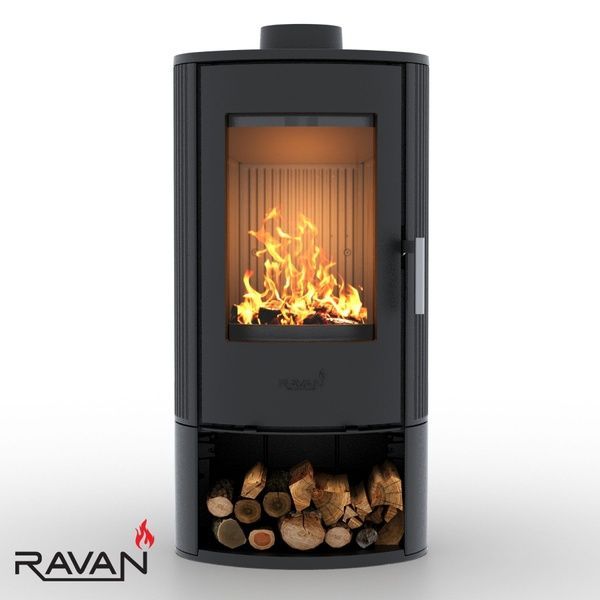 Чавунна піч камін Ravan Auron box 12 кВт на дровах 5297 фото