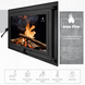Чугунные дверцы Iron Fire Adam 640x440 мм для камина/барбекю с огнеупорным стеклом Robax 1259 фото 14