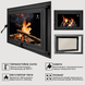 Чугунные дверцы Iron Fire Adam 640x440 мм для камина/барбекю с огнеупорным стеклом Robax 1259 фото 7