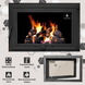 Чугунные дверцы Iron Fire Adam 640x440 мм для камина/барбекю с огнеупорным стеклом Robax 1259 фото 6