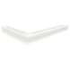 Угловая вентиляционная решетка для камина SAVEN Loft Angle 90х800х600 правая (белый) Loft/NP/9/80/60/W фото 1