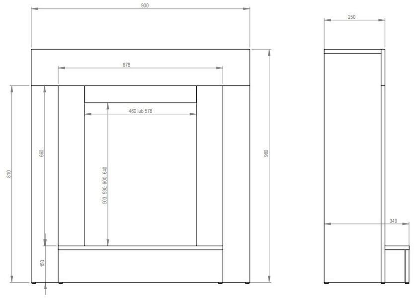 Каминокомплект AFLAMO SIMPLE LED 60 3D с обогревом (белый) SIMPLE БІЛИЙ + LED 60 3D фото