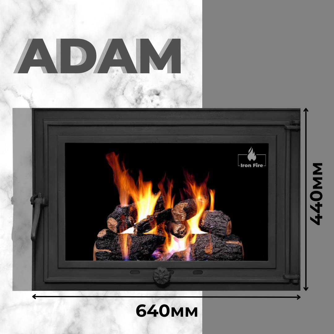 Чугунные дверцы для камина Iron Fire Adam