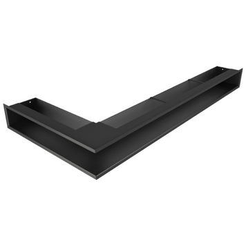 Кутова вентиляційна решітка для каміна SAVEN Loft Angle 95х950х450 права (чорний) LOFT/NP/9,5/95/45/BL фото