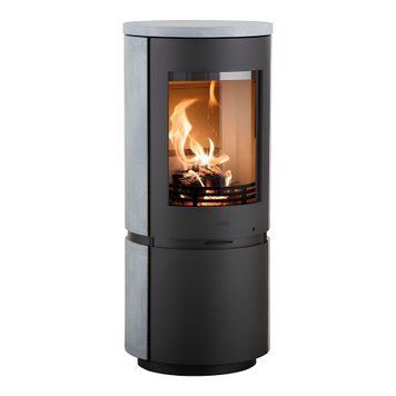 Сталева піч-камін Heta Scan-Line 8 4,7 кВт на дровах (Soapstone Black) 80560000/KON1200/KON9090 фото