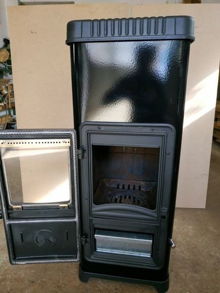 Чугунная печь-камин PLAMEN DORA 10 N 7.2 кВт на дровах (черная) 5200 фото