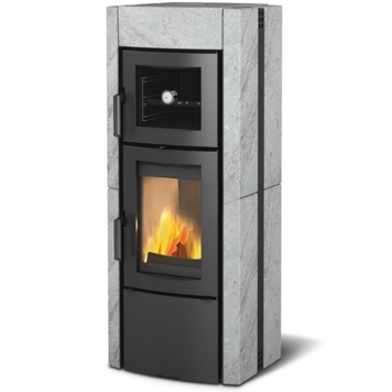Чугунная печь-камин La Nordica ESTER FORNO 8 кВт на дровах с духовкой 3000711 фото