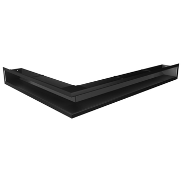 Кутова вентиляційна решітка для каміна SAVEN Loft Angle 90х800х600 права (чорний) Loft/NP/9/80/60/Bl фото