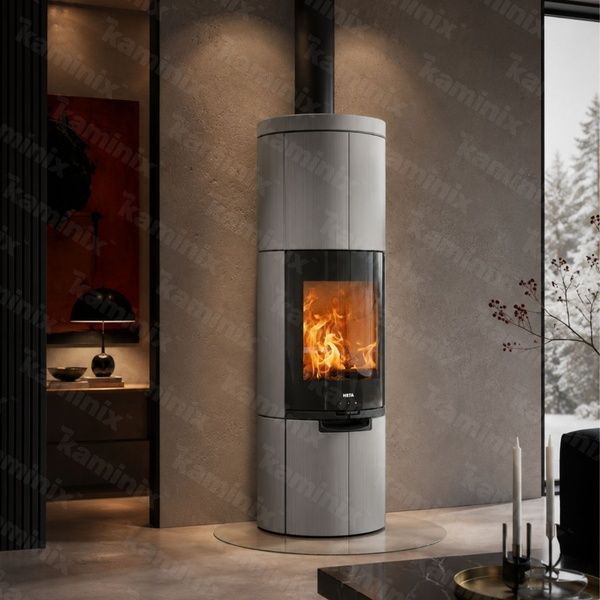 Теплоаккумулирующая печь-камин Heta Scan-Line 920S 6,8 кВт на дровах (Greywood and Glass Front) 8059-028562/KON9190/KON2201 фото
