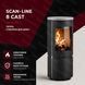 Стальная печь-камин Heta Scan-Line 8 cast 4,7 кВт на дровах (Silver soapstone top) 80560000/KON1101/KON9091 фото 4