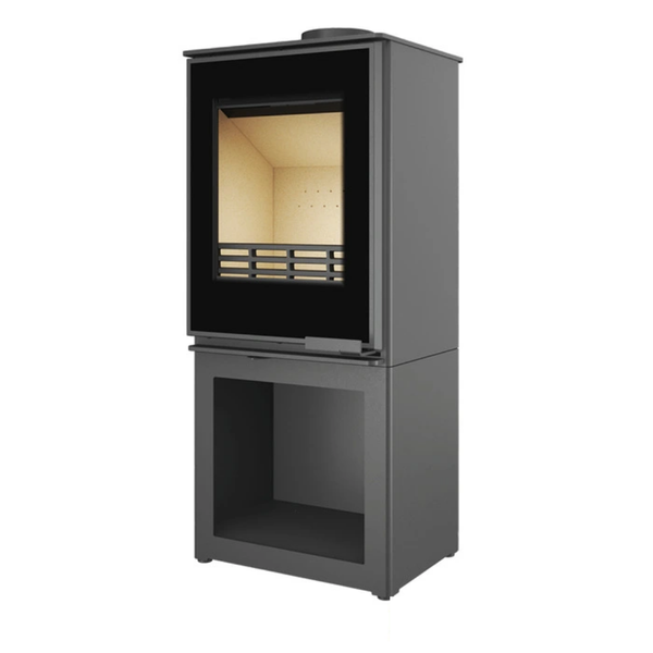 Сталева піч-камін KAWMET HARITA S15v S-Box Decor ECO 5.7 кВт з боксом для дров WS15v-SBox-Decor фото