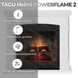Каминокомплект Tagu HELMI PowerFlame 2 с обогревом (белый) FM463-WH1 фото 8