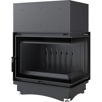 Чугунная каминная топка KRATKI ZUZIA ECO 12 BS DECO 12 кВт с правым боковым стеклом ZUZIA/ECO/P/BS/DECO фото