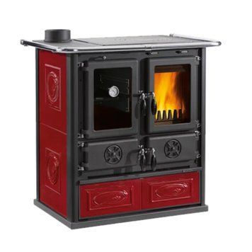 Кухонна піч на дровах La Nordica ROSETTA SX 7,9 кВт (CERAMICA Bordeaux) 3003900 фото