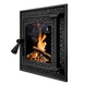 Чавунні дверцята Iron Fire Bastion S 370х400 мм для каміна/барбекю з вогнетривким склом Robax 1246 фото 2