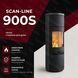 Теплоаккумулирующая печь-камин Heta Scan-Line 900S 6,8 кВт на дровах (Blackwood) 8059-019425/KON1802 фото 4
