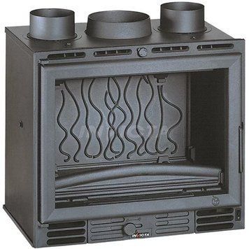 Чугунная каминная топка Invicta Insert 600 GV Turbo 8 кВт на дровах 666014 фото