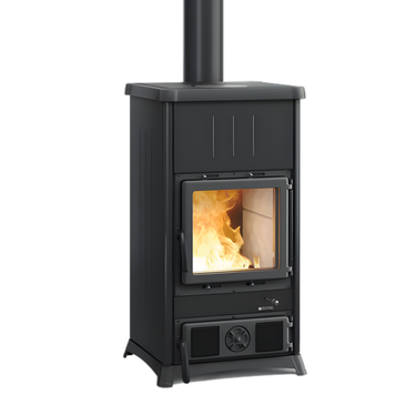 Чугунная печь-камин La Nordica CONCITA STEEL 11,8 кВт с конфоркой на дровах 3000330 фото