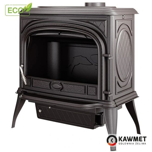 Чавунна піч-камін KAWMET Premium NIKA S5 ECO 11.3 кВт на дровах S5 фото