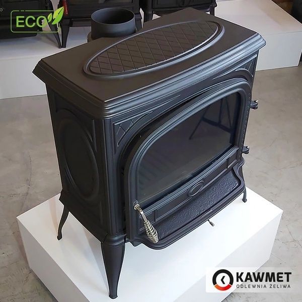 Чавунна піч-камін KAWMET Premium NIKA S5 ECO 11.3 кВт на дровах S5 фото
