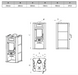 Чугунная печь-камин TIM SISTEM LEDERATA ceramic на дровах 11 кВт LEDERATA ceramic WHITE фото 2