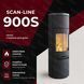 Теплоаккумулирующая печь-камин Heta Scan-Line 900S 6,8 кВт на дровах (Blackwood top) 8059-019425/KON0180 фото 4