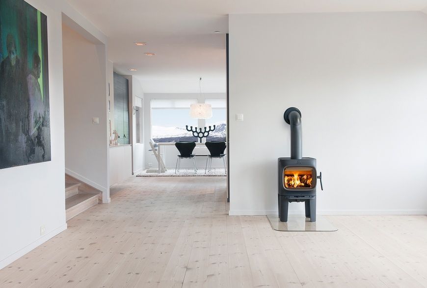 Чугунная печь камин Jotul F 105 R LL 4,5 кВт на дровах 30050007 фото