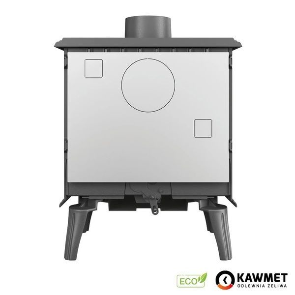 Чугунная печь-камин KAWMET Premium ARTEMIDA S18 ECO 6.5 кВт на дровах S18 фото