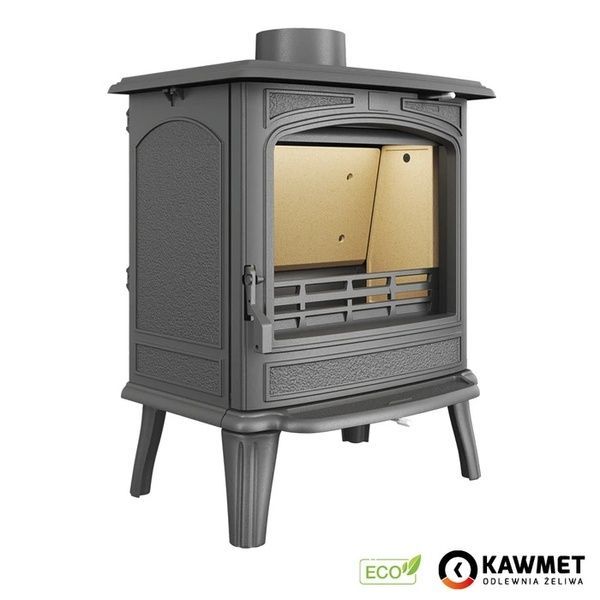 Чугунная печь-камин KAWMET Premium ARTEMIDA S18 ECO 6.5 кВт на дровах S18 фото