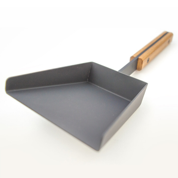 Стальная лопатка для камина SAVEN Shovel S white 30 см с деревянной ручкой SH/S/W фото