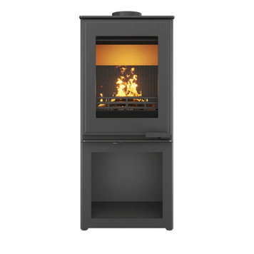 Сталева піч-камін KAWMET HARITA S15i S-Box ECO 6.5 кВт з боксом для дров WS15i-SBox фото