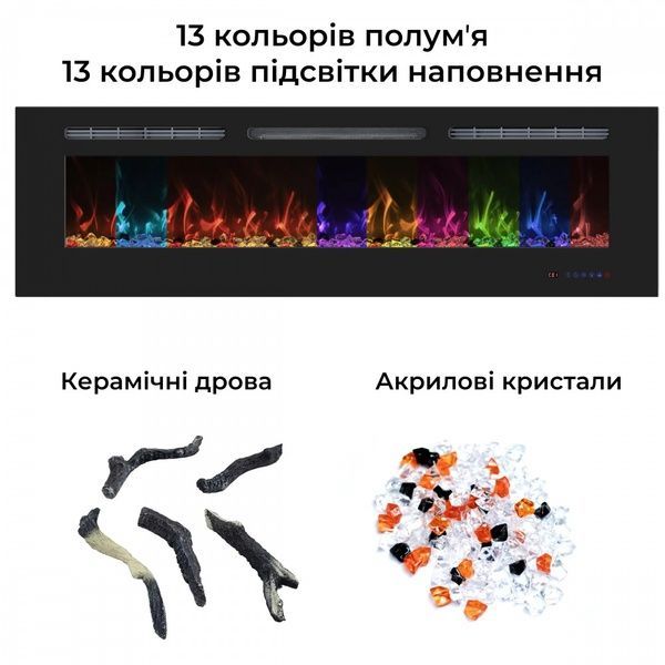 Настенный электрокамин Royal Galaxy 42 RS с обогревом EF42RS фото