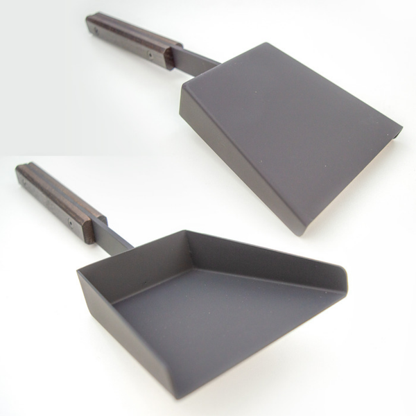Каминная лопатка стальная SAVEN Shovel S black 30 см с деревянной ручкой SH/S/BL фото
