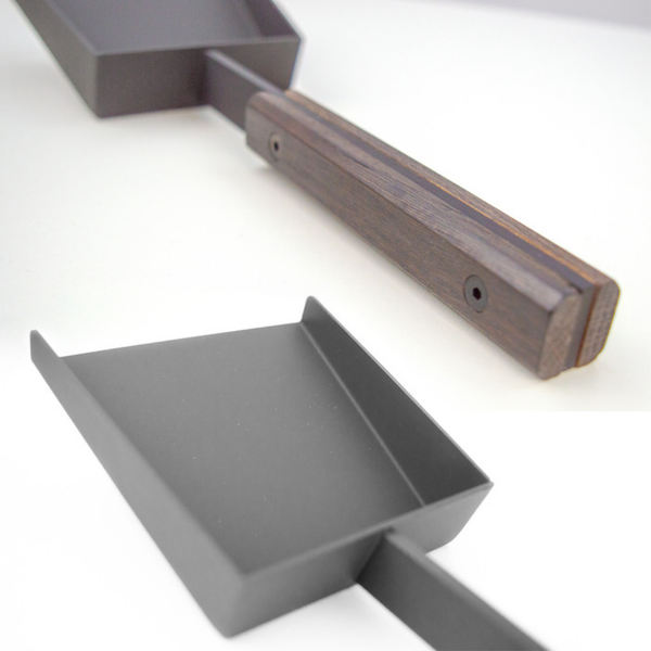 Каминная лопатка стальная SAVEN Shovel S black 30 см с деревянной ручкой SH/S/BL фото